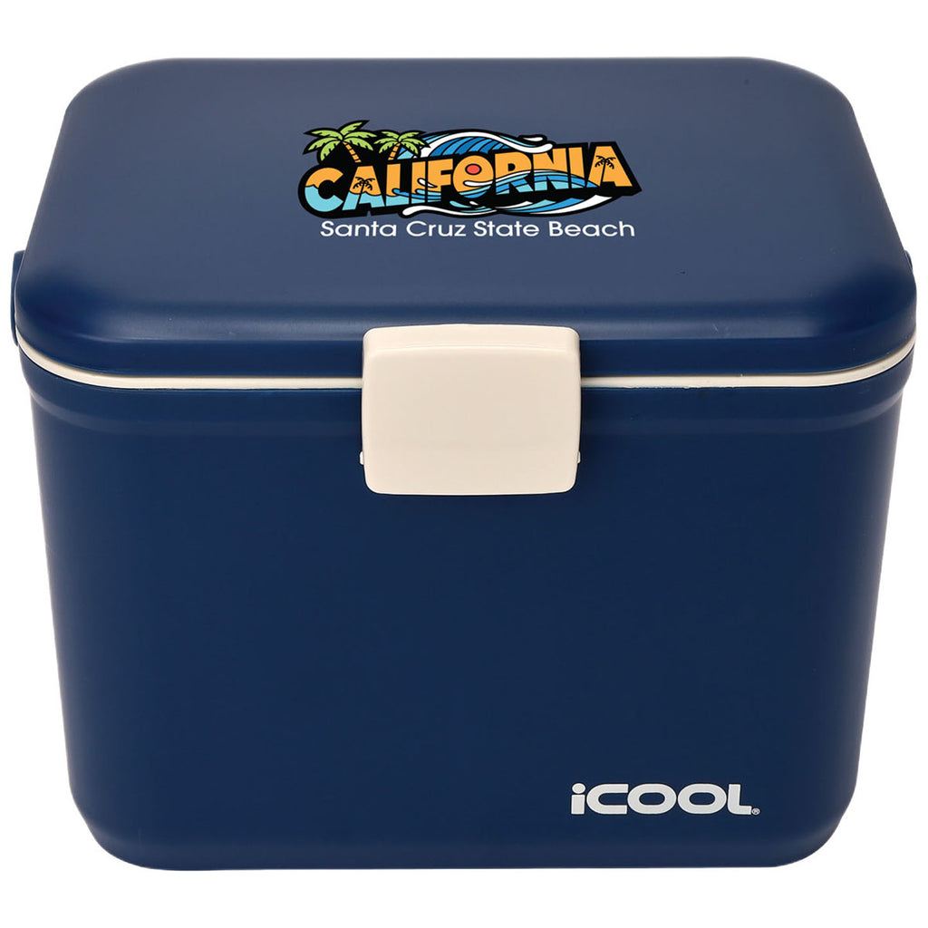 iCOOL Navy Hale 6-Can, 5.25 Qt Hard Sided Cooler
