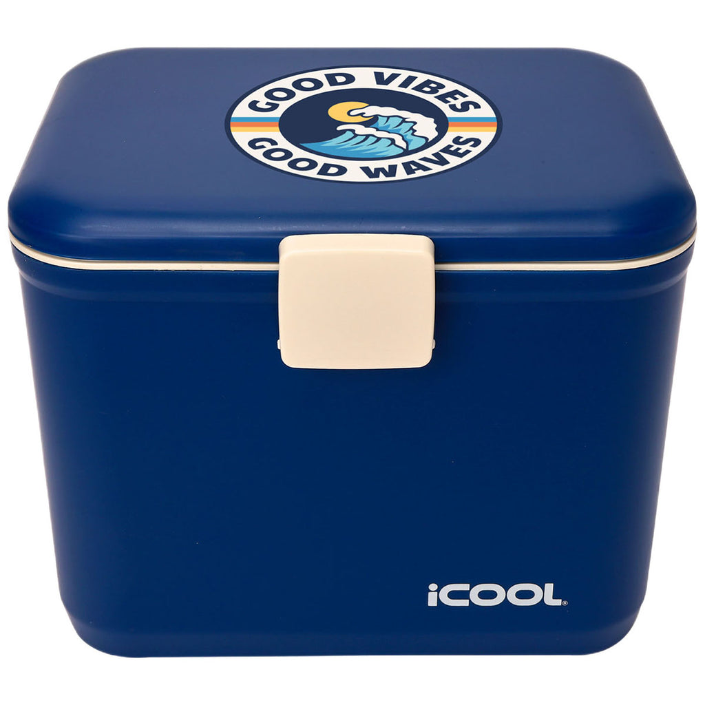 iCOOL Navy Hale 18-Can, 10.5 Qt Hard Sided Cooler