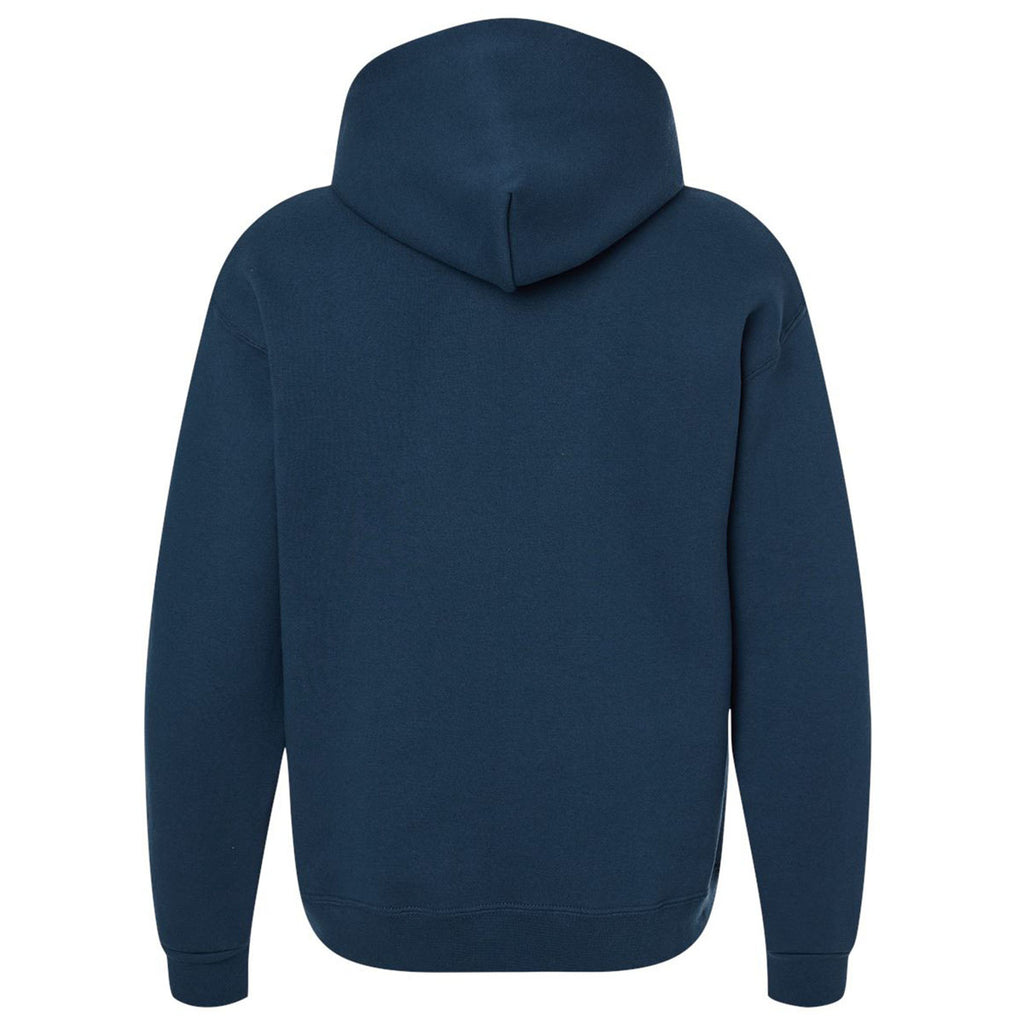 Jerzees Unisex Washed Navy Rugged Hooded Sweatshirt