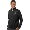 HUK Men's Heather Black Cold Front Quarter-Zip