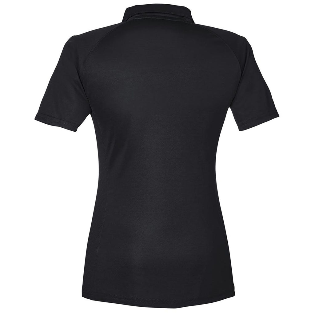 HUK Women's Black LoPro Solid Performance Polo