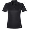HUK Women's Black LoPro Solid Performance Polo