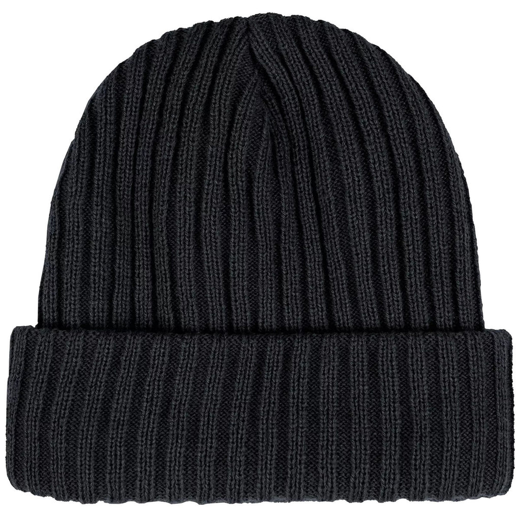 Levelwear Black Slope Merino Wool Beanie