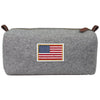 Heritage Gear Grey/Tan Wool Dopp Kit