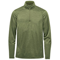 Stormtech Men's Sage Green Heather Milano Quarter Zip Pullover