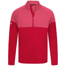 Levelwear Men's Flame Red Classic Stripes Pullover