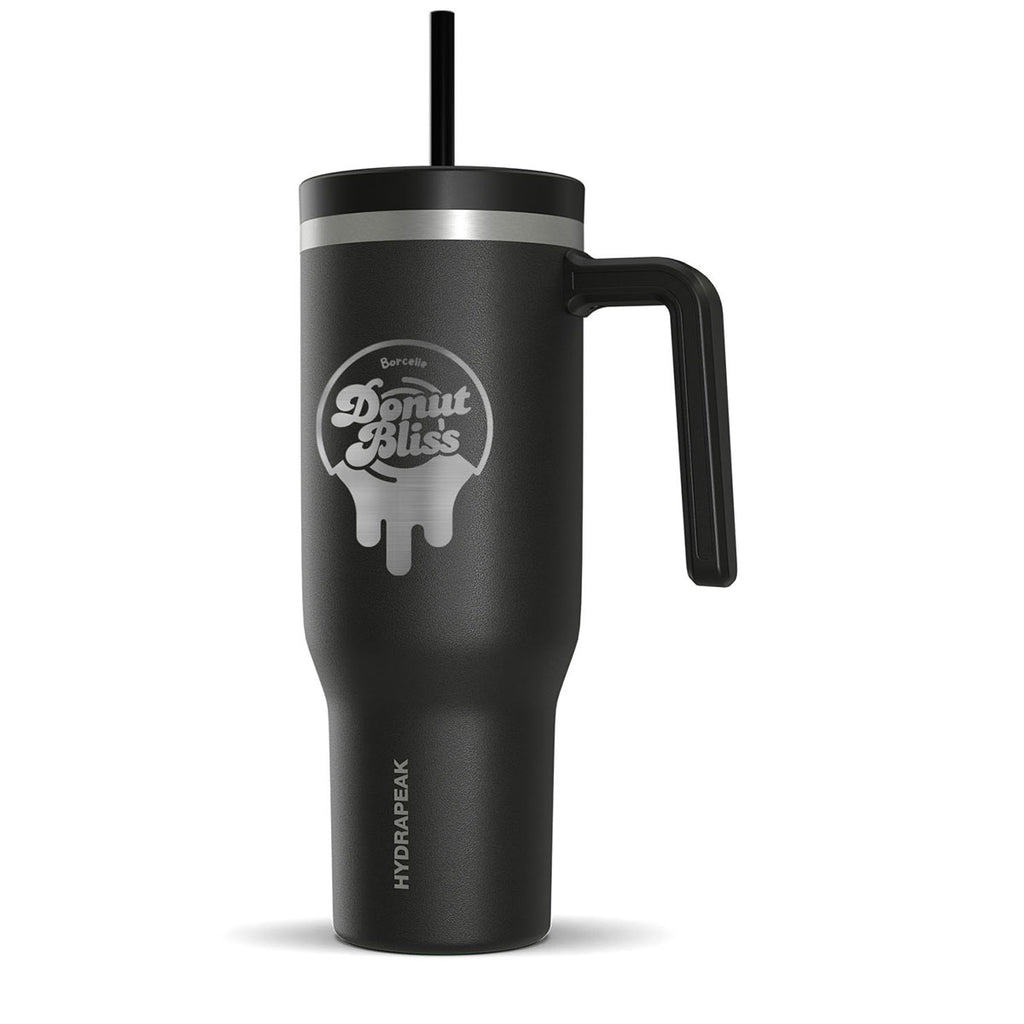 Hydrapeak Black 40 oz Voyager Travel Mug