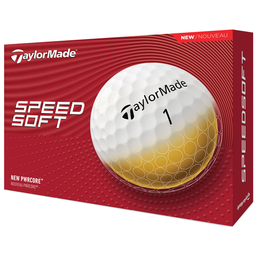 TaylorMade White SpeedSoft Golf Balls (One Dozen)