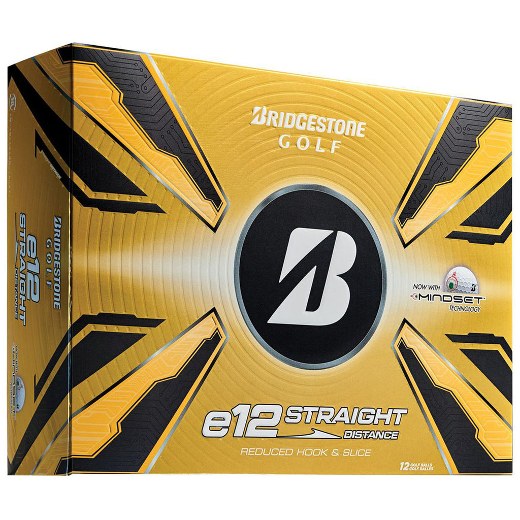 Bridgestone White e12 Straight Golf Balls (One Dozen)