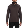 UNRL Men's Espresso Interlock Quarter Zip