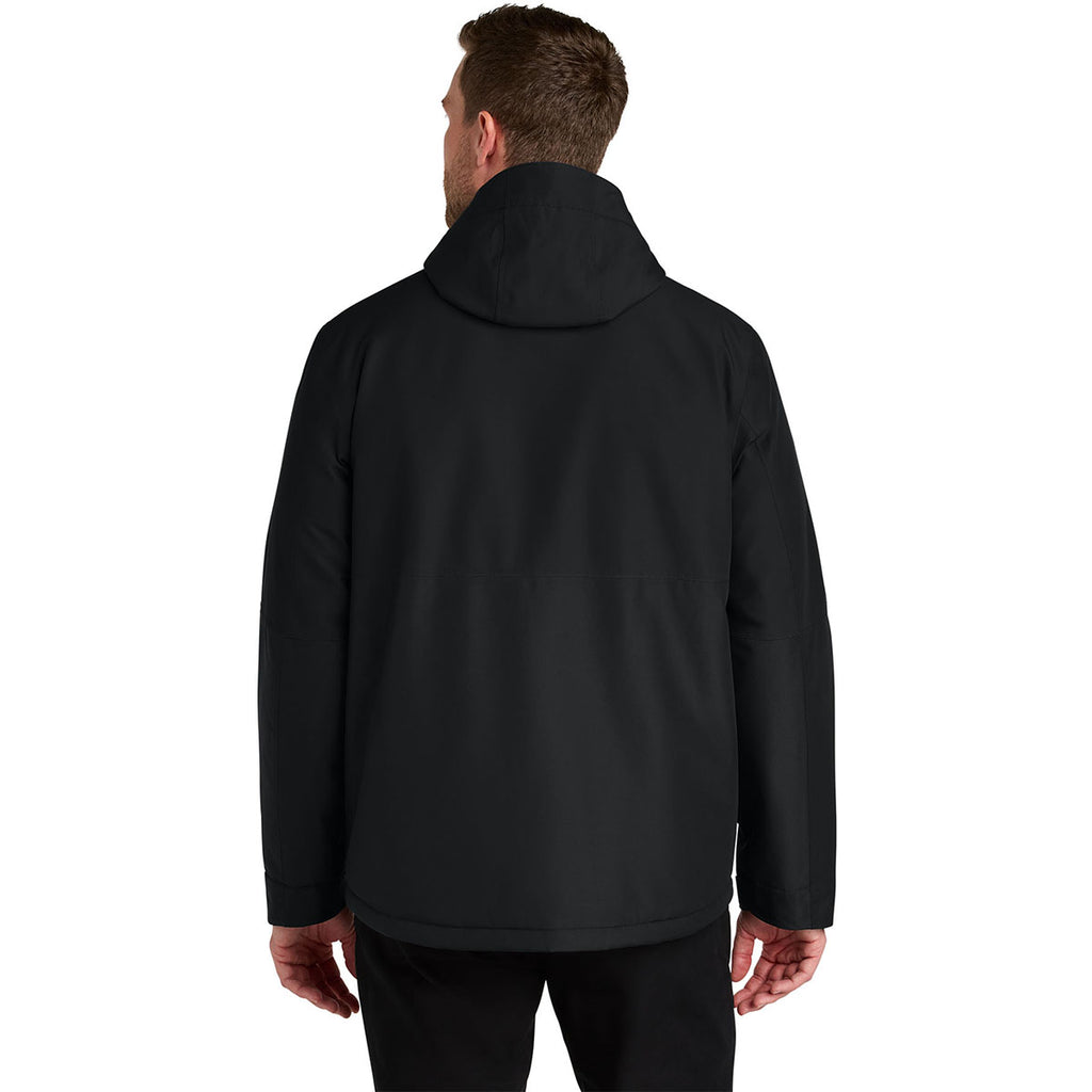 Port Authority Men's Deep Black Insulated Heavy Ripstop Jacket