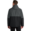 Port Authority Men's Grey Steel/Deep Black Insulated Heavy Ripstop Jacket