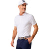 Johnnie-O Men's White Pete Performance Jersey Polo