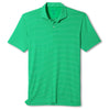 Johnnie-O Men's Kelly Green Beau Stripe Performance Jersey Polo