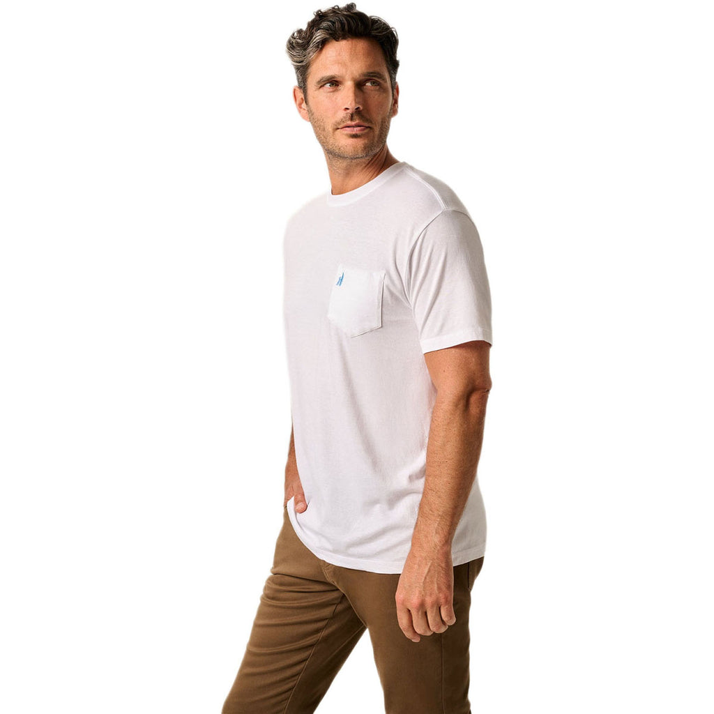 Johnnie-O Men's White Dale 2.0 Pocket T-Shirt