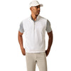 Johnnie-O Men's White Torque 1/4 Zip Performance Vest