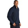 Port Authority Men's River Blue Navy Microterry 1/4-Zip Pullover