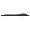 Bullet Solid Black Cougar Retractable Ballpoint Pen