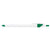 Bullet White w/Green Trim Cougar Retractable Ballpoint Pen