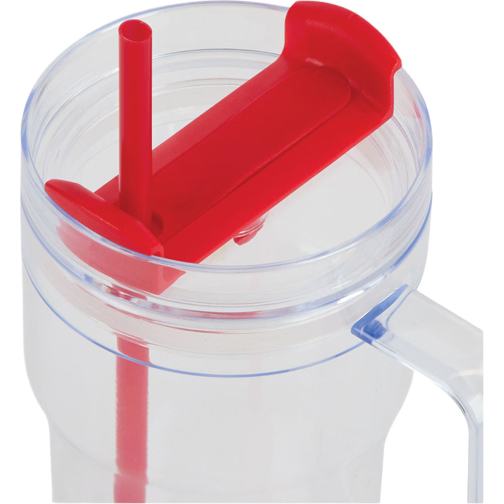 Logomark Red Elliott 20 oz. Clear AS Travel Mug