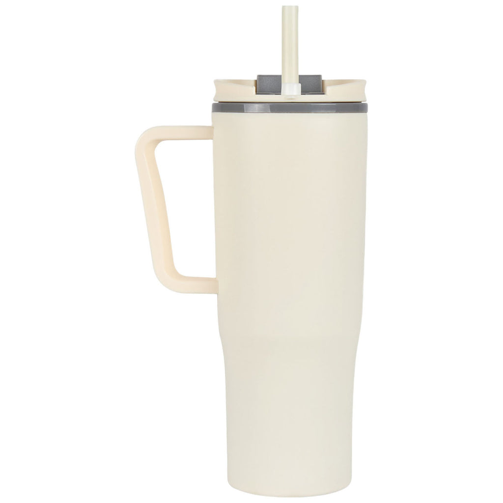 Logomark Cream Agnew 30 oz. Double Wall Polypropylene Mug