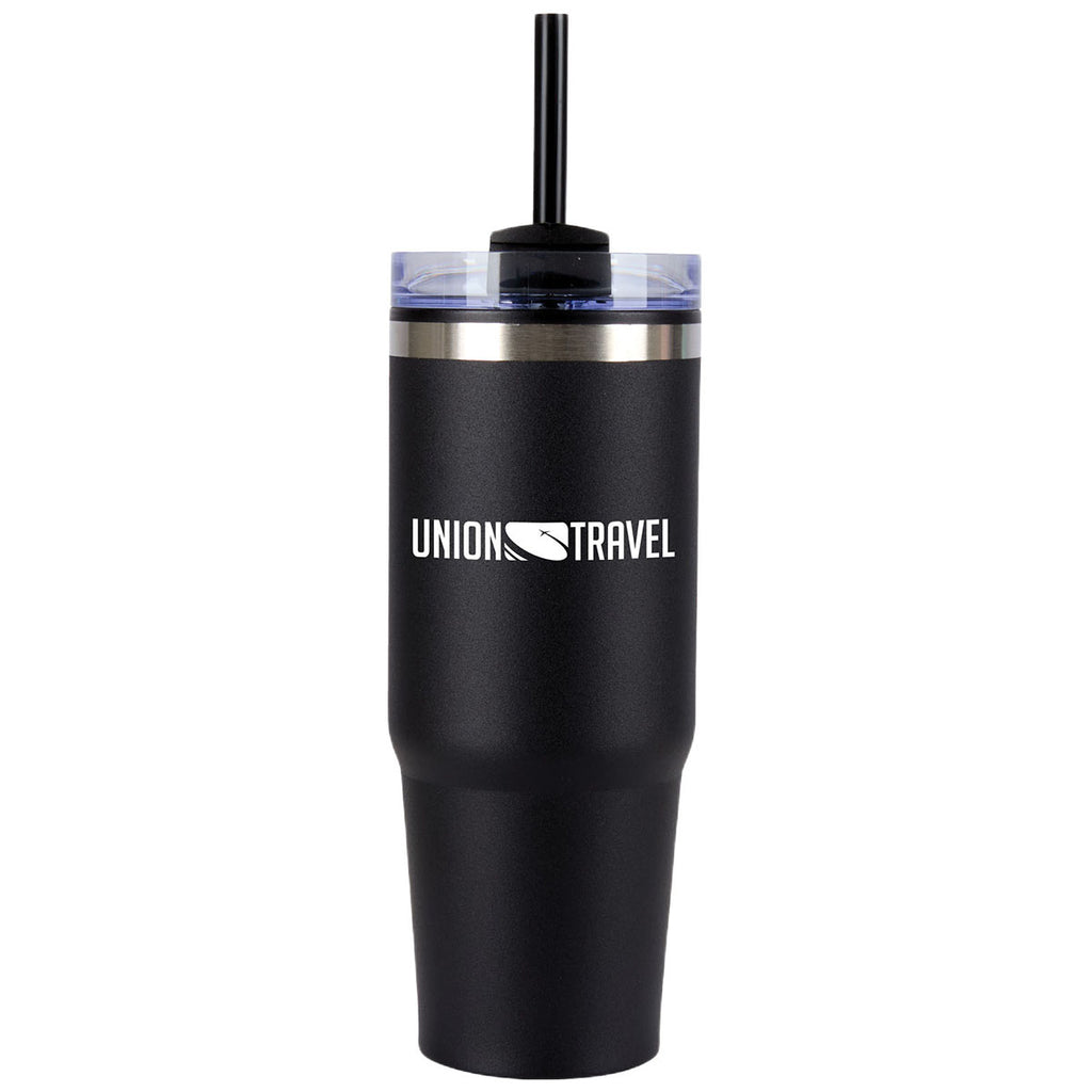 Logomark Black Yesler 30 oz. Double Wall Steel/PP Liner Travel Tumbler