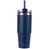 Logomark Navy Yesler 30 oz. Double Wall Steel/PP Liner Travel Tumbler