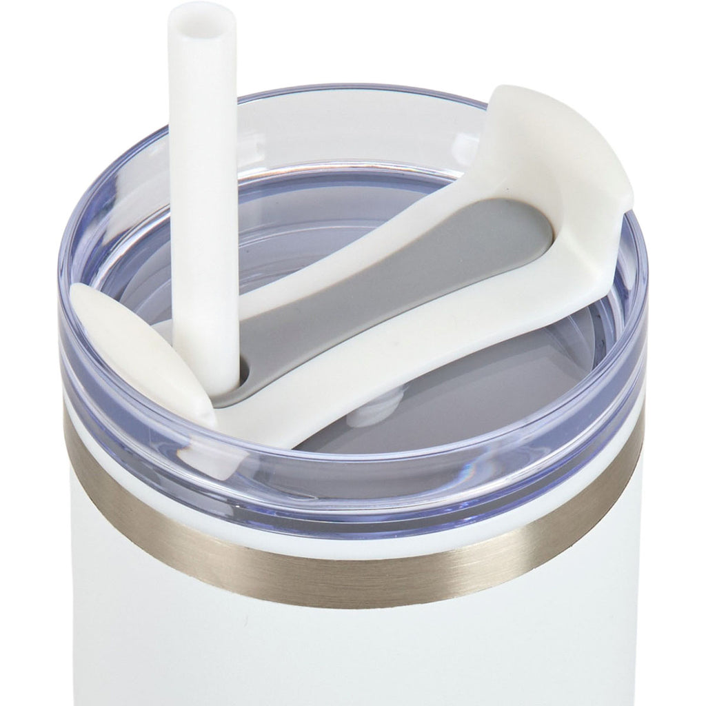 Logomark White Yesler 30 oz. Double Wall Steel/PP Liner Travel Tumbler