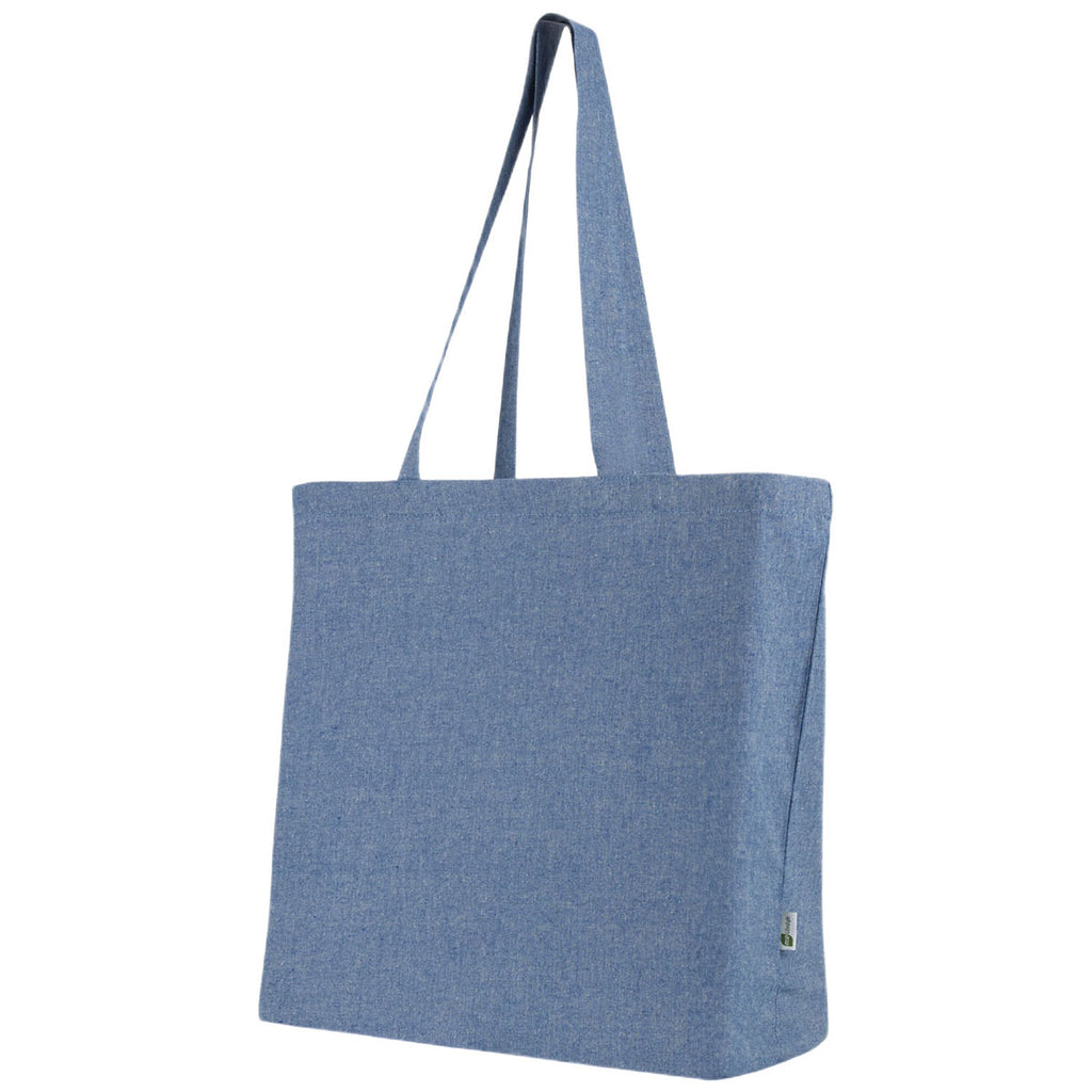 Logomark Navy Vitality 4.5 oz Recycled Cotton Tote Bag