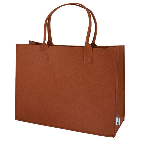 Logomark Brown Remy Recycled Gussetted Tote Bag