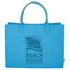 Logomark Light Blue Remy Recycled Gussetted Tote Bag