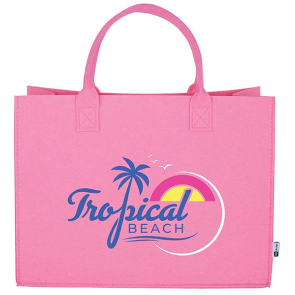 Logomark Pink Remy Recycled Gussetted Tote Bag
