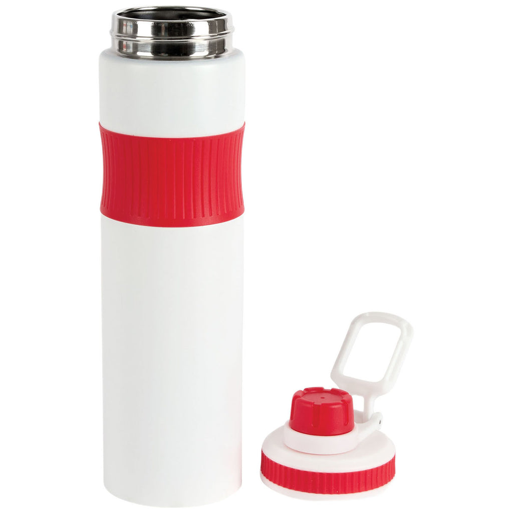 Logomark Red Prescott 26 oz. Single Wall Recycled Stainless Steel Bottle