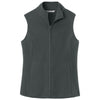 Port Authority Women's Grey Steel C-FREE Fleece Vest