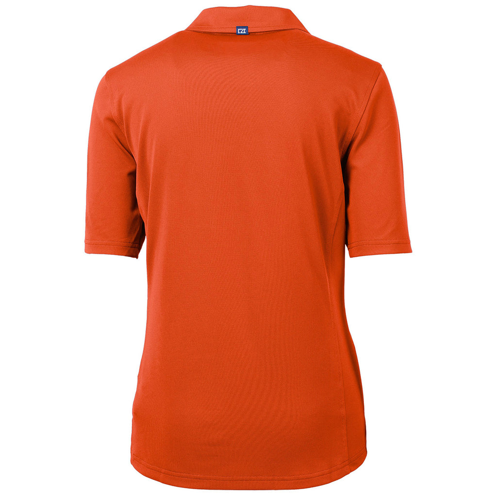 Cutter & Buck Women's College Orange Virtue Eco Pique Recycled Polo