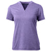 Cutter & Buck Women's College Purple Forge Heathered Stretch Blade Top