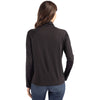 Cutter & Buck Women's Black Coastline Epic Comfort Eco Recycled Funnel Neck