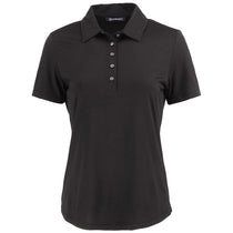 Cutter & Buck Women's Black Coastline Epic Comfort Eco Recycled Polo