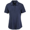 Cutter & Buck Women's Navy Blue Coastline Epic Comfort Eco Recycled Polo