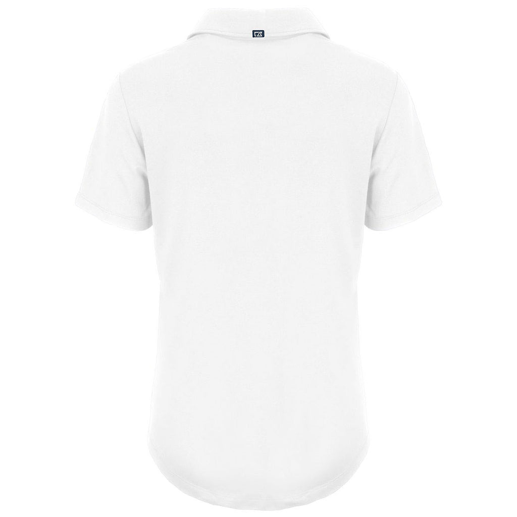 Cutter & Buck Women's White Coastline Epic Comfort Recycled Polo
