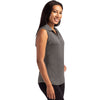 Cutter & Buck Women's Dark Black Heather Forge Eco Stretch Recycled Sleeveless Polo