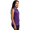 Cutter & Buck Women's Dark College Purple Heather Forge Eco Stretch Recycled Sleeveless Polo