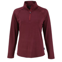 Cutter & Buck Women's Bordeaux Coastline Epic Comfort Recycled Quarter Zip
