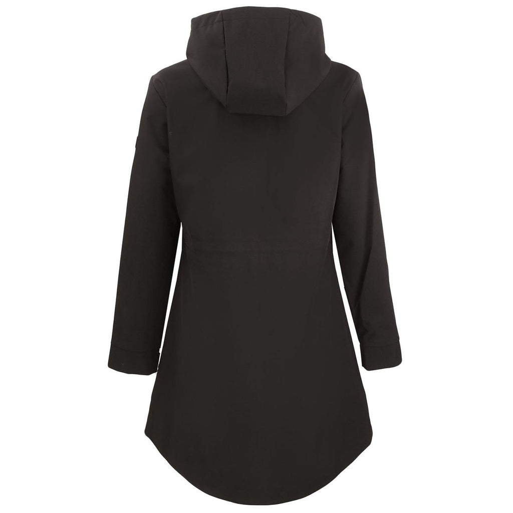 Cutter & Buck Women's Black Camano Everyday Stretch Recycled Water Resistant Jacket