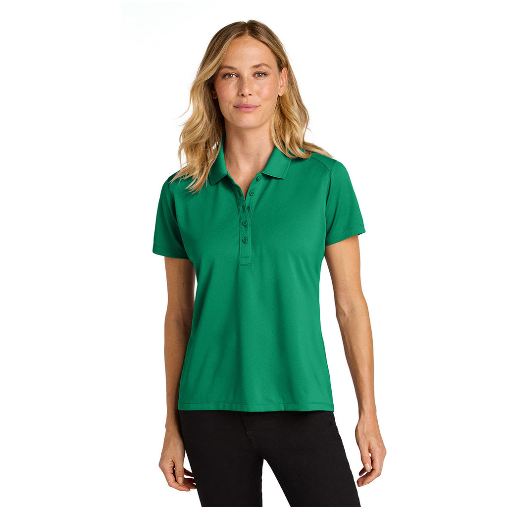 Port Authority Women's Bright Kelly Green Wearever Performance Pique Polo