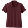 Port Authority Women's Burgundy Wearever Performance Pique Polo