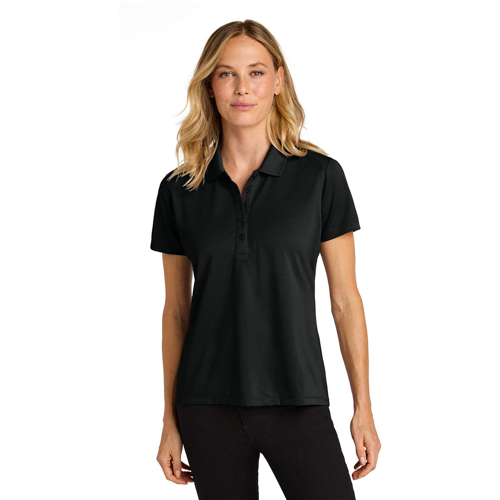 Port Authority Women's Deep Black Wearever Performance Pique Polo