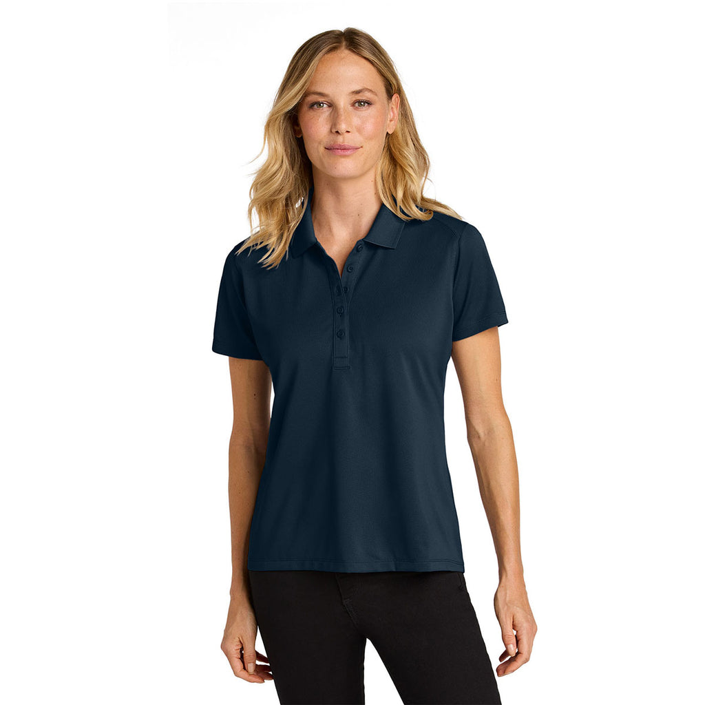 Port Authority Women's River Blue Navy Wearever Performance Pique Polo