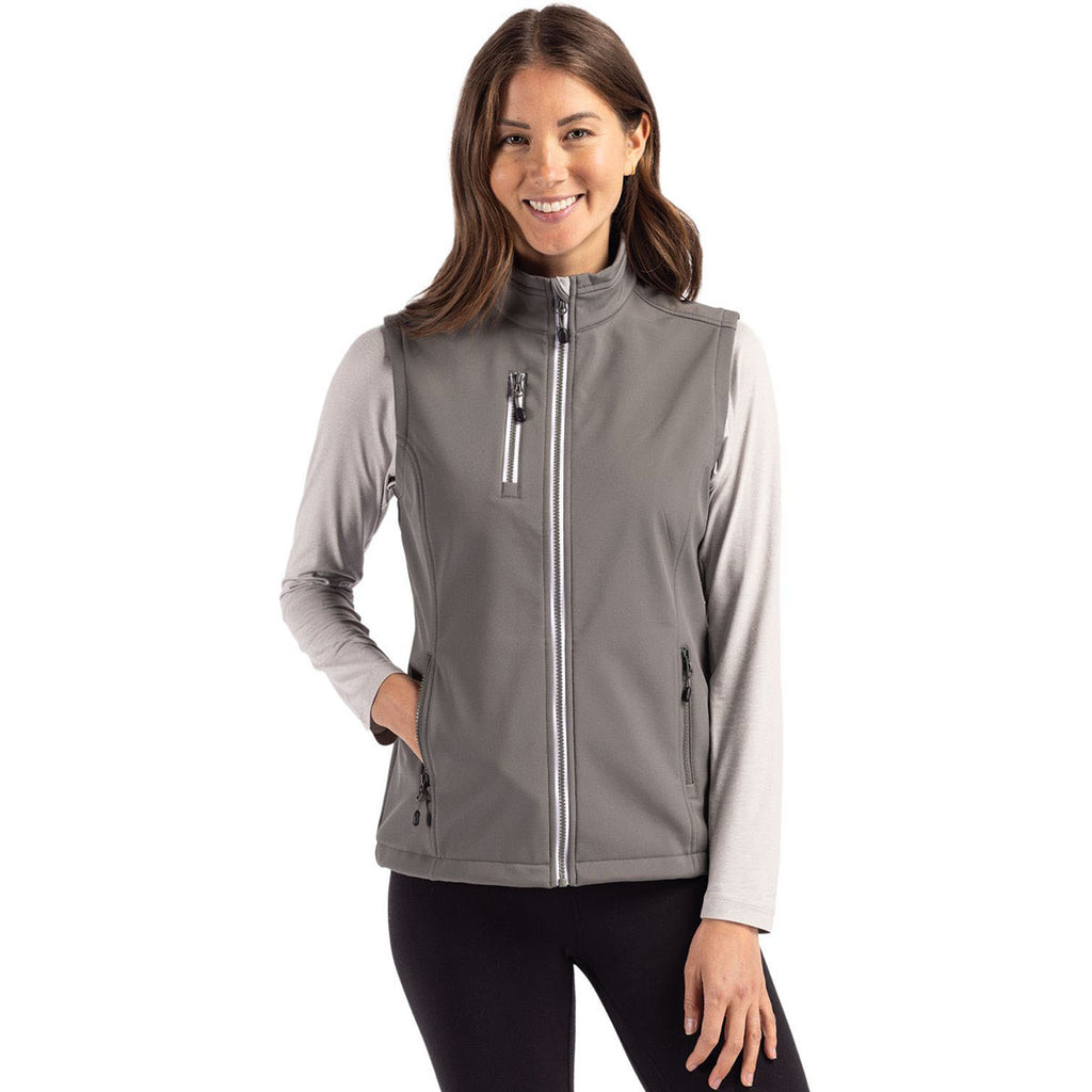 Clique Women's Pure Slate Telemark Eco Stretch Softshell Vest