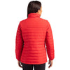Clique Women's Red Elevation Eco Full Zip Puffer Jacket